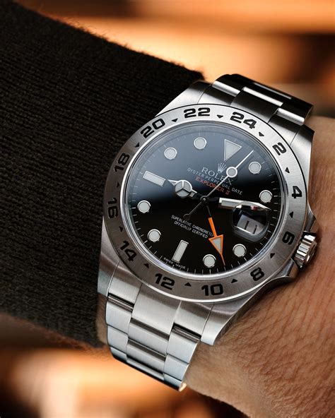 rolex explorer 2 40mm black|rolex explorer 2 polar 40mm.